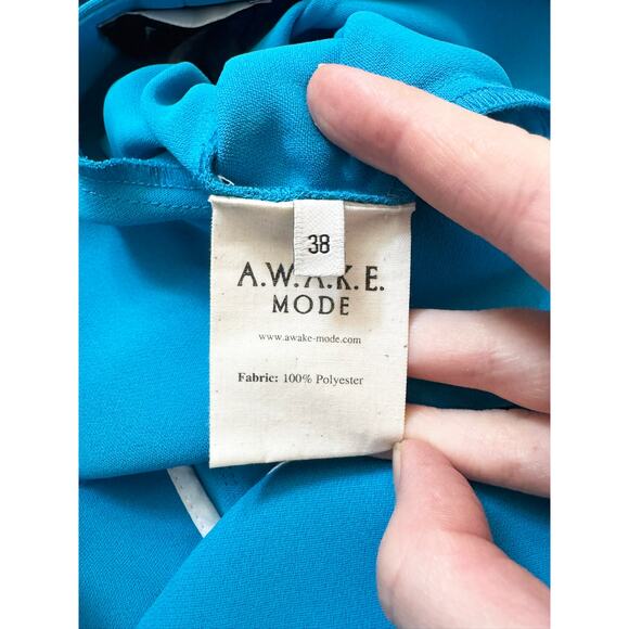 NWOT A.W.A.K.E. MODE AWAKE MODE Cut-Out Pleated Straight-Leg Pants 38 - Picture 11 of 11